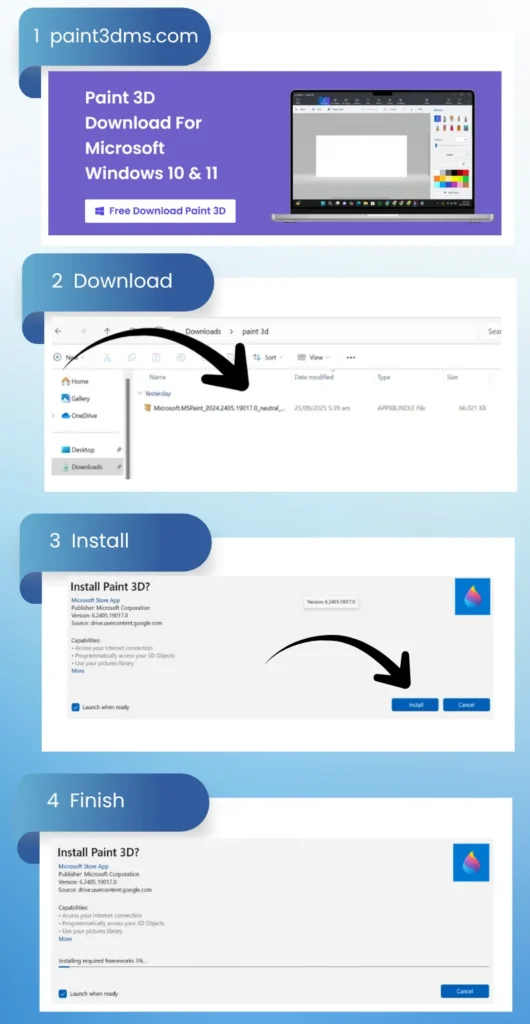 How to Download and Install paint 3d How to Download and Install paint 3d