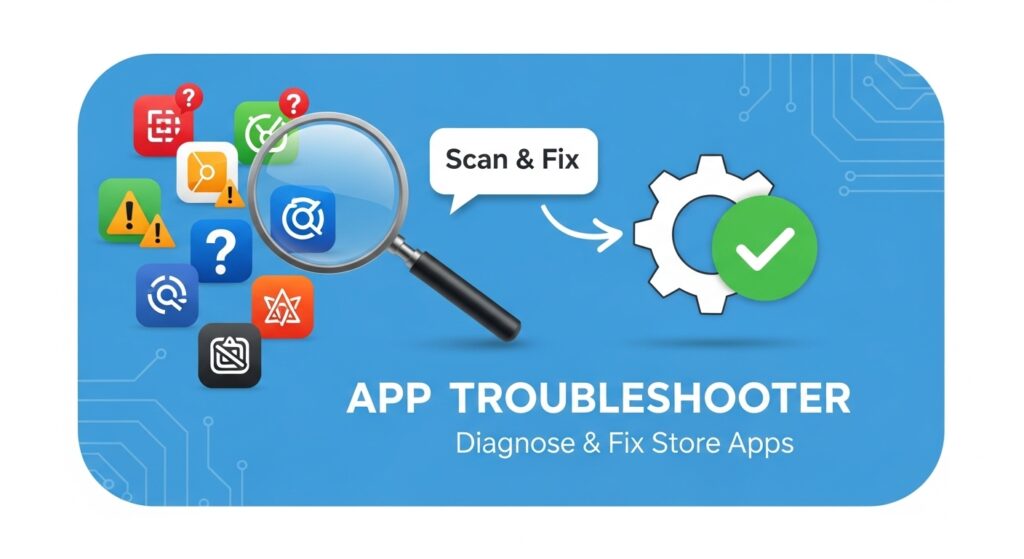 4 App troubleshooter
