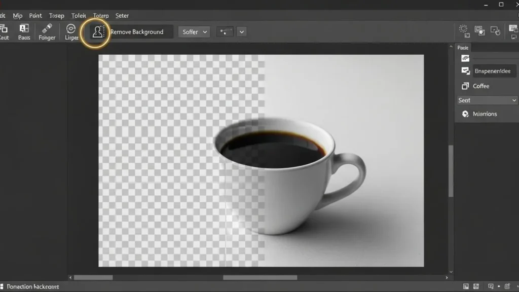 MS Paint vs Paint 3D in 2026: Why the Classic Won (And What to Use Now) 5 MS Paint in dark mode highlighting the background removal tool and transparency features.